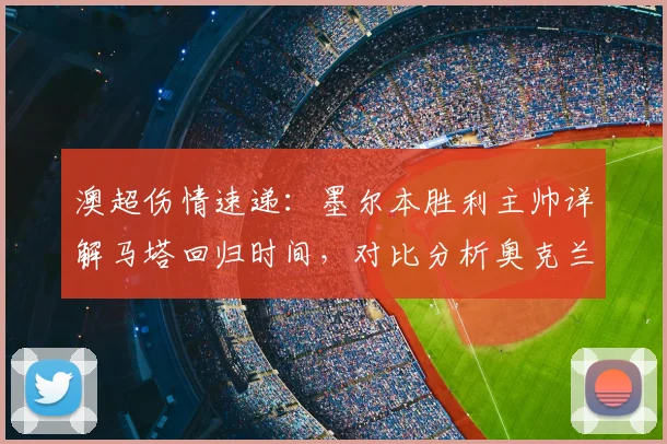 澳超伤情速递：墨尔本胜利主帅详解马塔回归时间，对比分析奥克兰城伤病潮